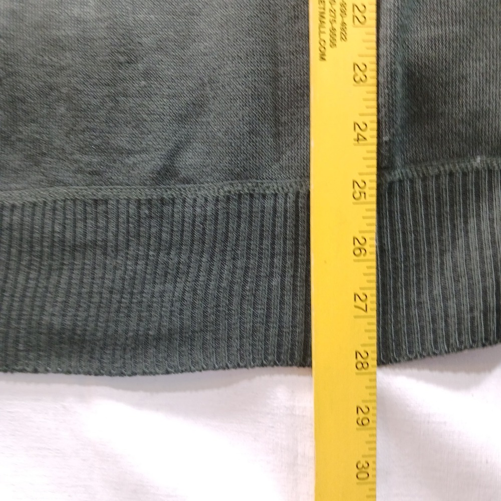 Billy London Mens Olive Green Quarter Zip Sweater Mock Neck BL1801-40 NEW - Picture 8 of 9